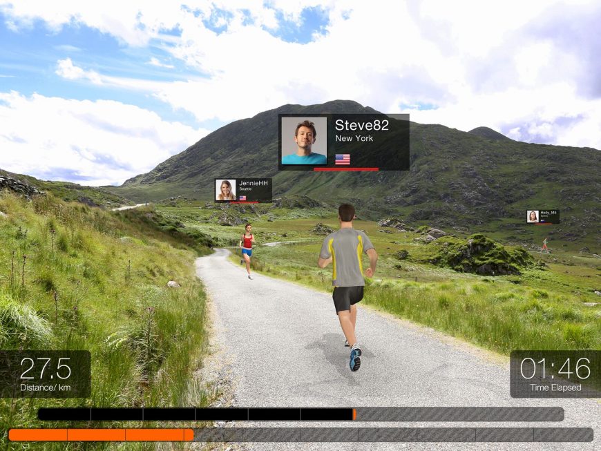 Mixed reality technology: Paofit/ RunSocial